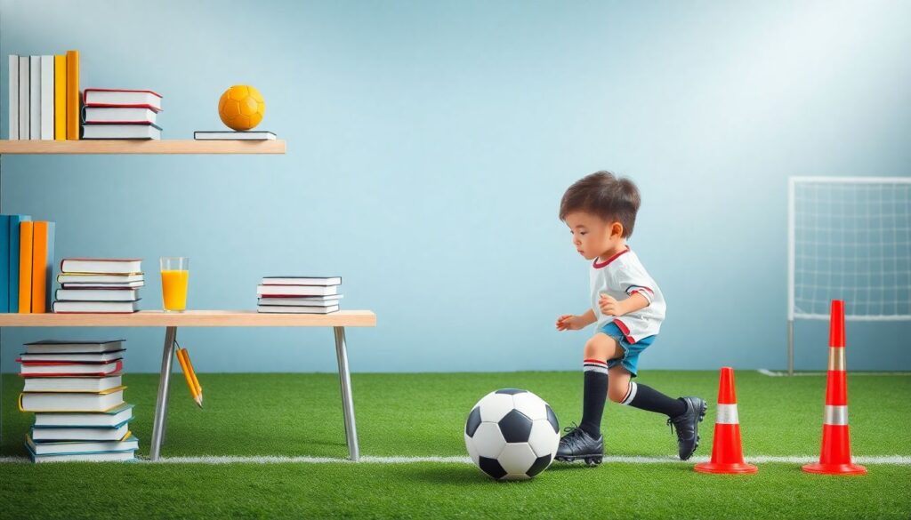 Как совмещать учебу и тренировки на пути к стадиону - иллюстрация