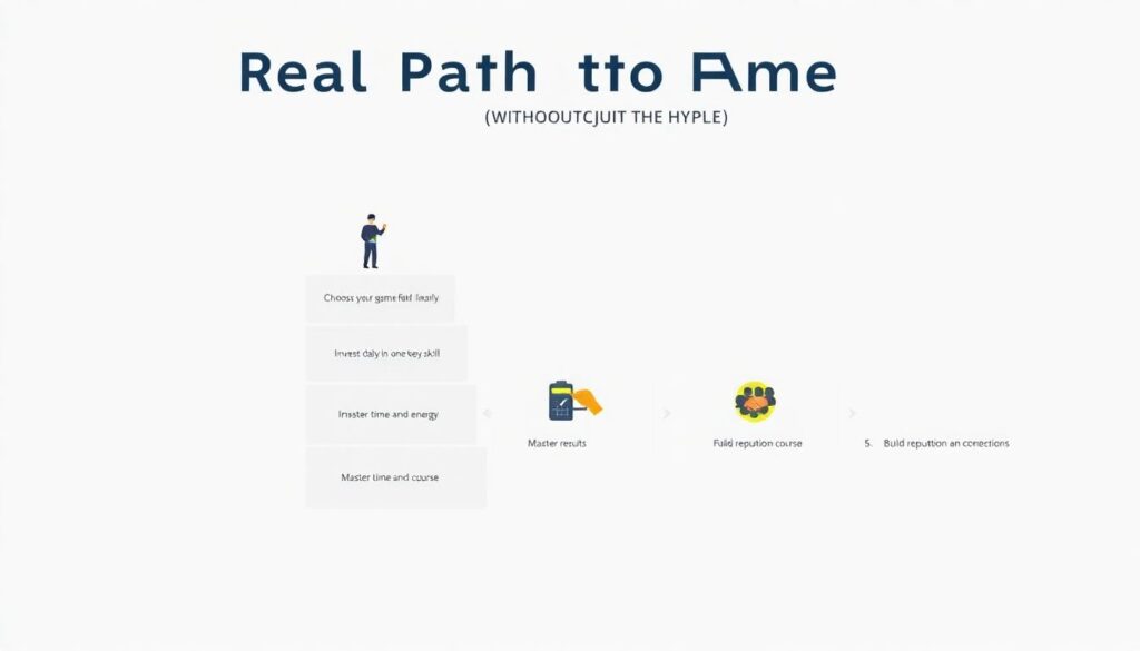 Путь к славе через труд и дисциплину - иллюстрация