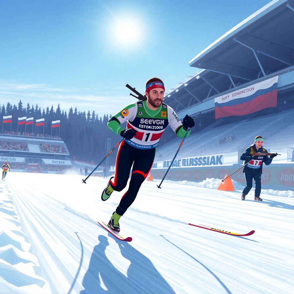 Биатлон: Бажин и Шевченко выигрывают сингл-микст ЧР‑2026 в Ижевске